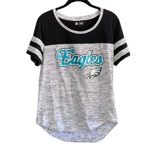 Philadelphia Eagles Women’s Gray NFL Team T-Shirt L Football Sporty Fan Gear